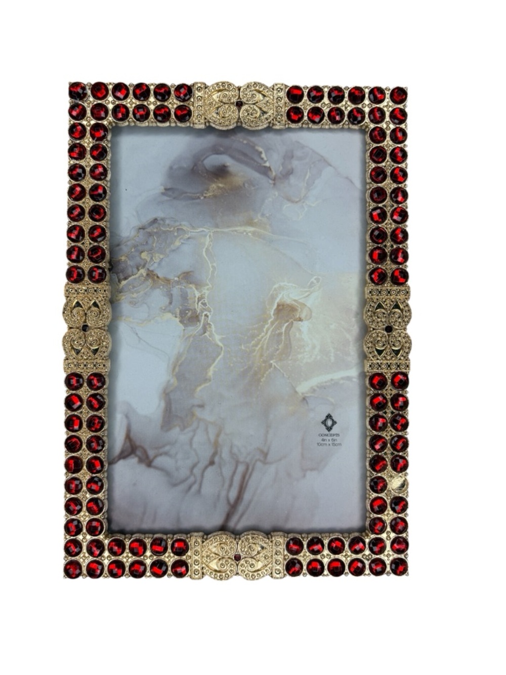 ⭐️ NWOT Concepts Decorative Red and Gold Photo Frame - 4” x 6”